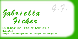 gabriella ficker business card